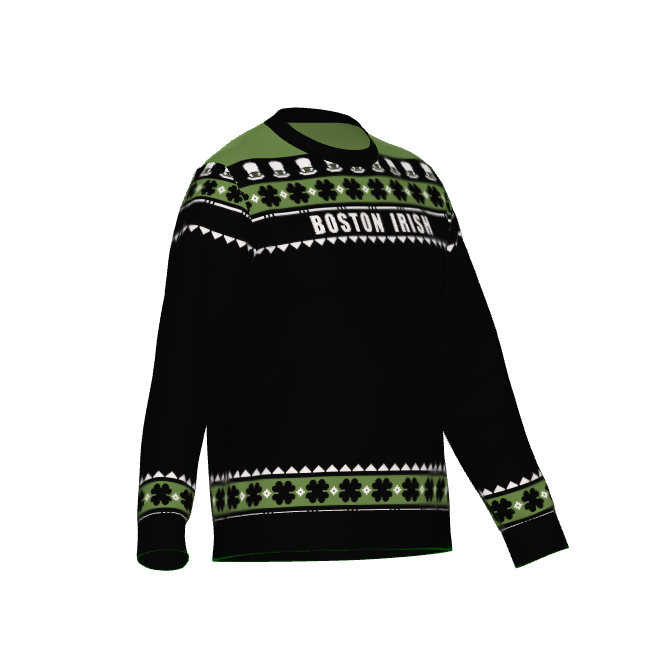 St Patrick's Day: Classic Crewneck Sweater - Boston Irish