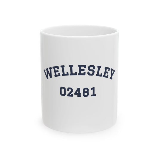 Wellesley 02481: Ceramic Coffee Mug