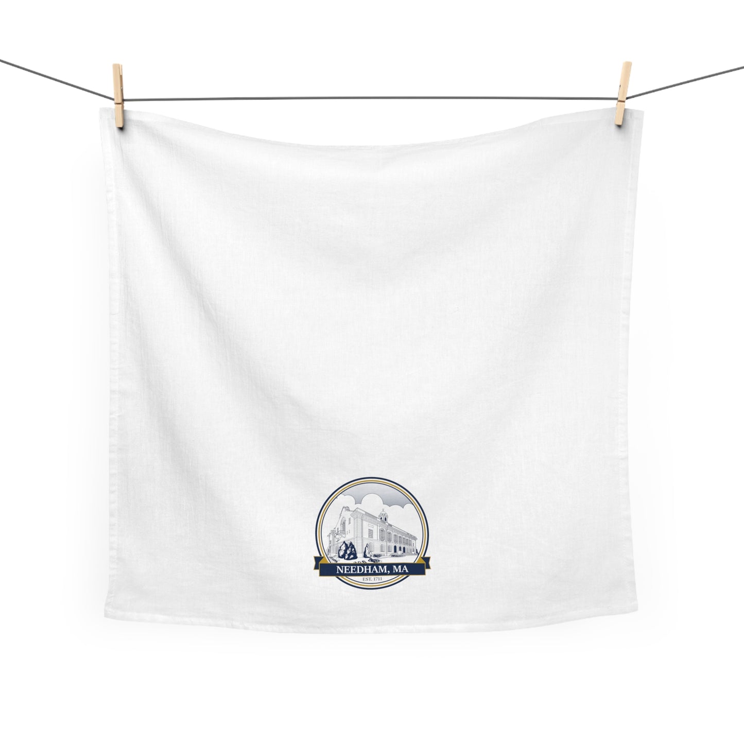 Needham Town Hall: Flour Sack Tea Towel