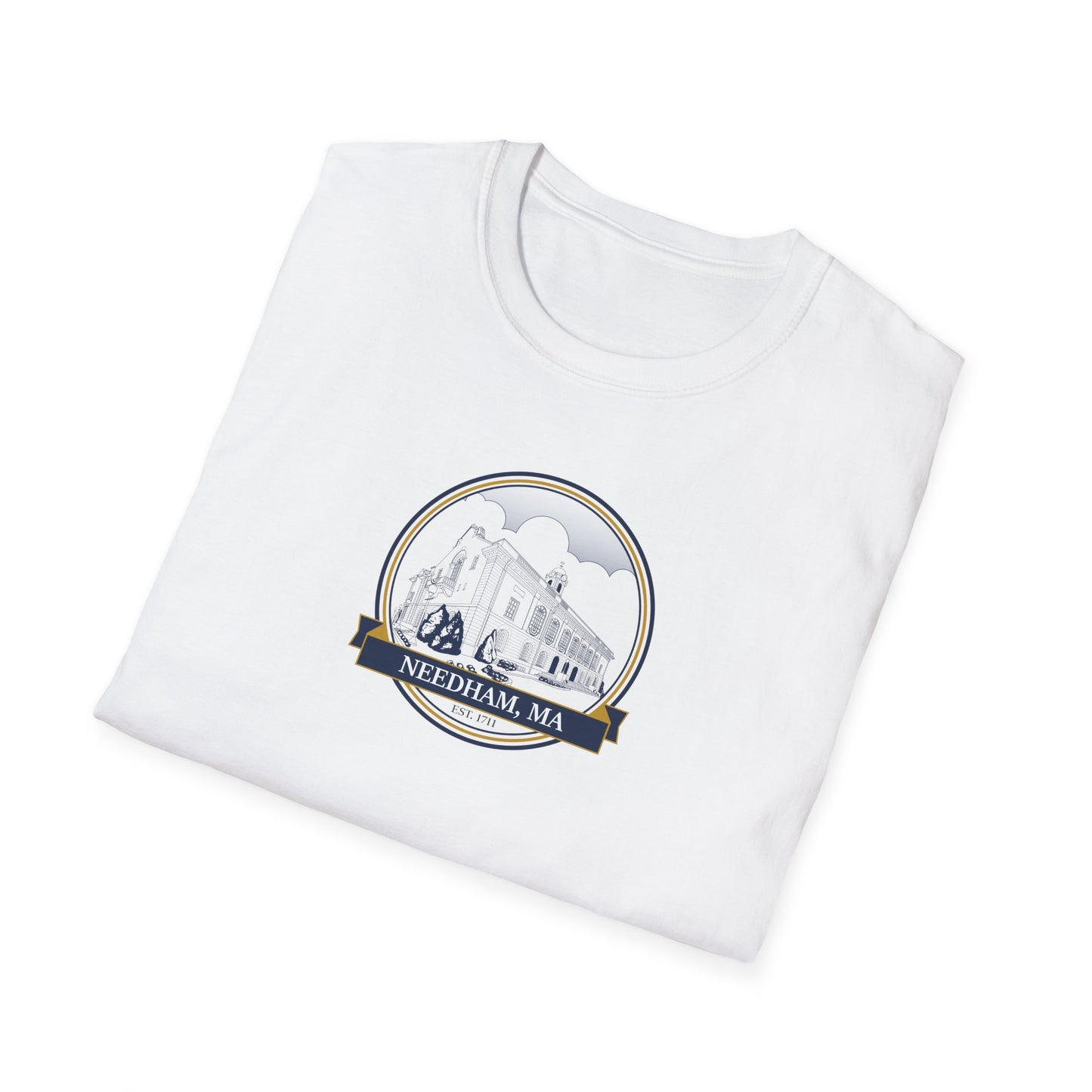 Needham Town Hall: Classic Softstyle T-Shirt