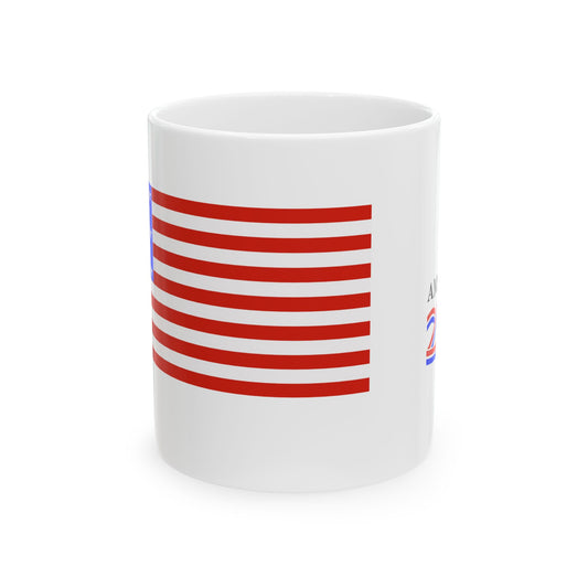 Flag + America 250: Ceramic Coffee Mug