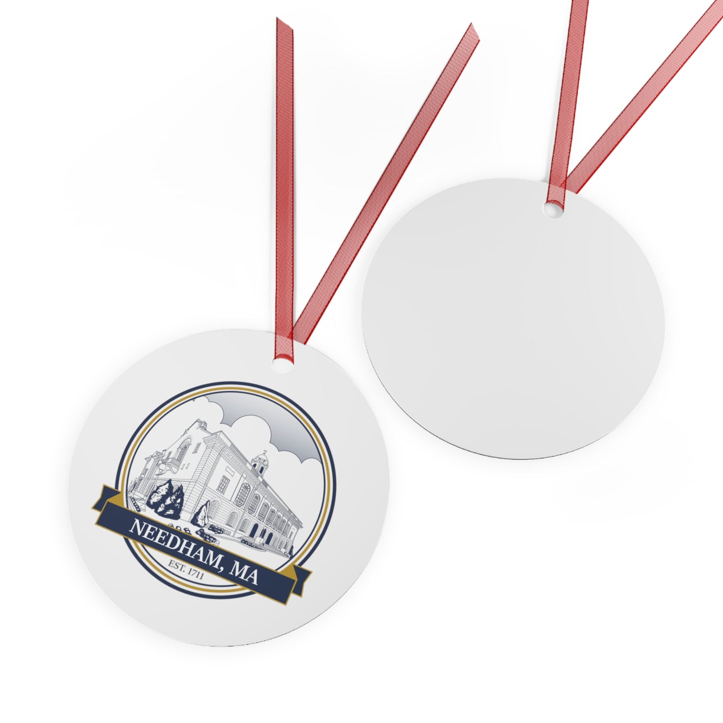 Needham Town Hall: Premium Ornament