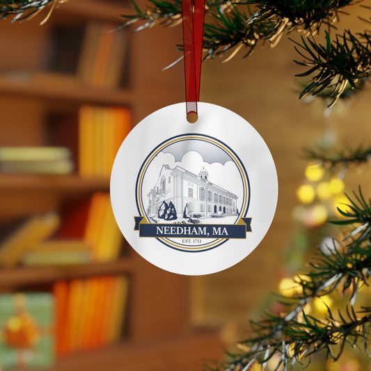 Needham Town Hall: Premium Ornament