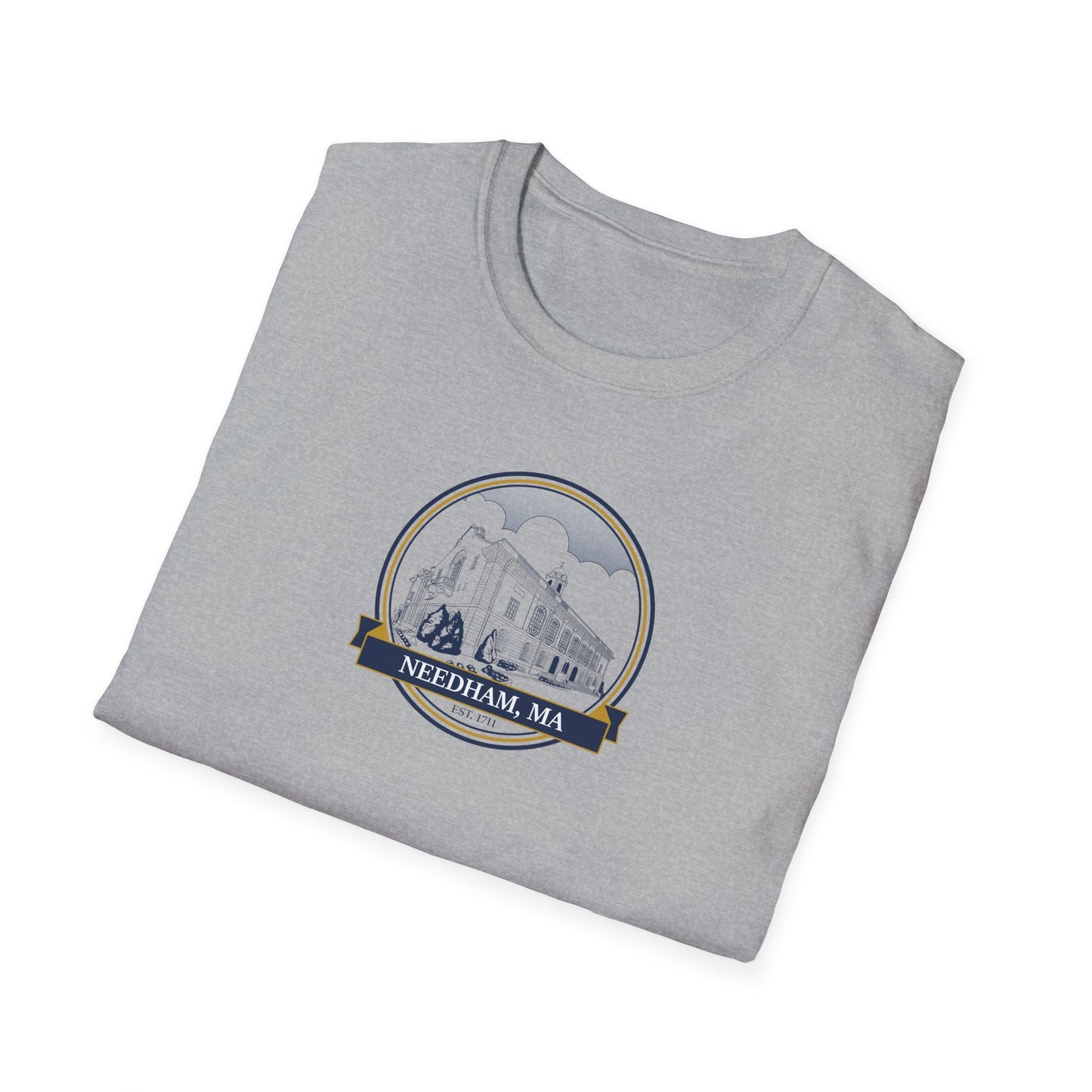 Needham Town Hall: Classic Softstyle T-Shirt