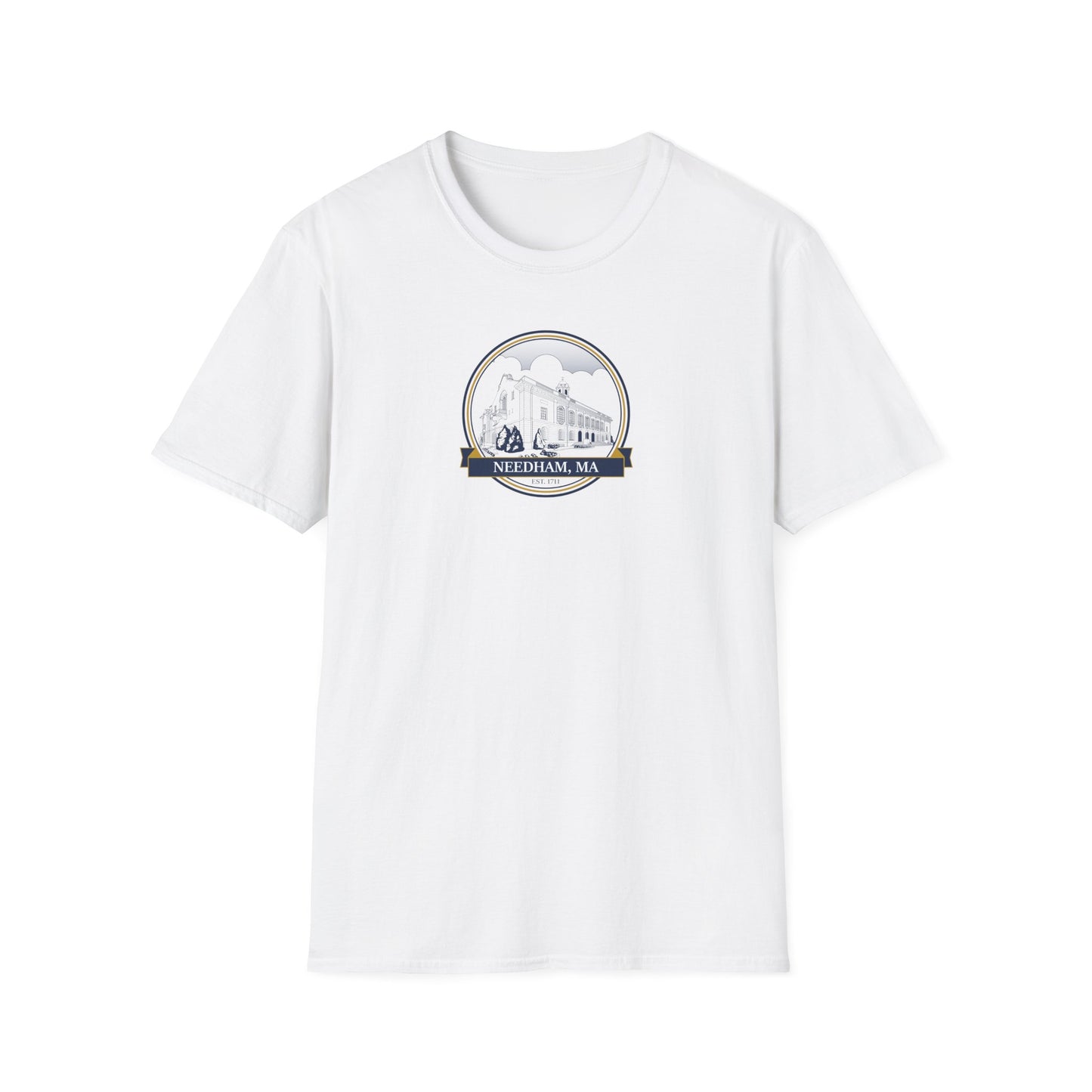 Needham Town Hall: Classic Softstyle T-Shirt