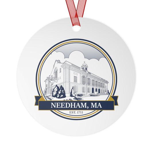 Needham Town Hall: Premium Ornament