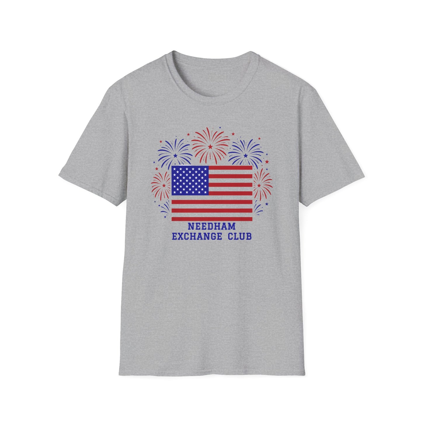 NEC + flag + fireworks (no logo): Classic Softstyle T-Shirt