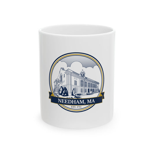 Needham Town Hall: Ceramic Coffee Mug