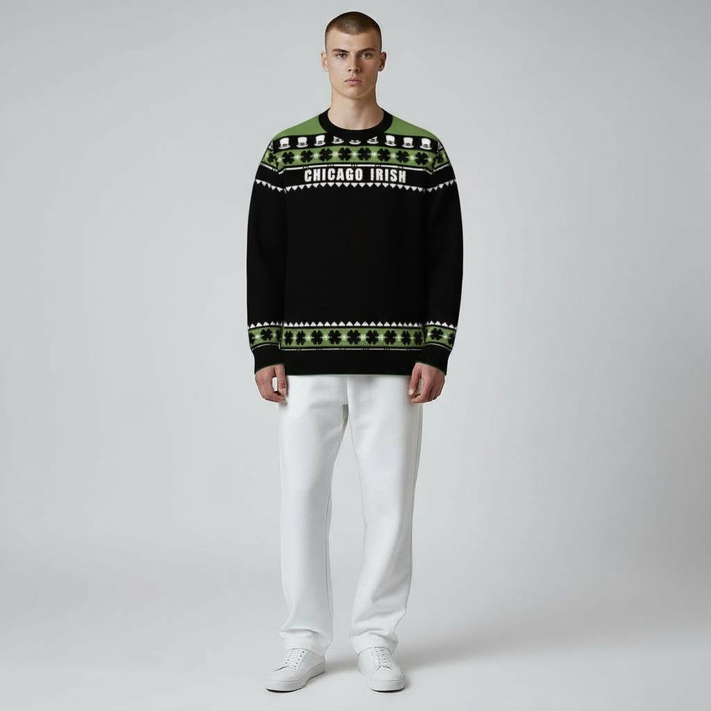 St Patrick's Day: Classic Crewneck Sweater - Chicago Irish