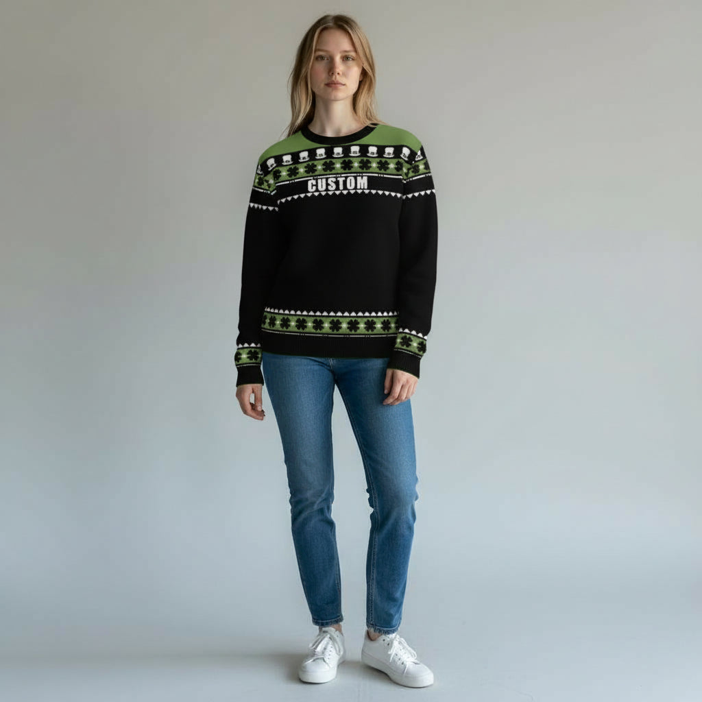 St Patrick's Day: Classic Crewneck Sweater - Custom Text