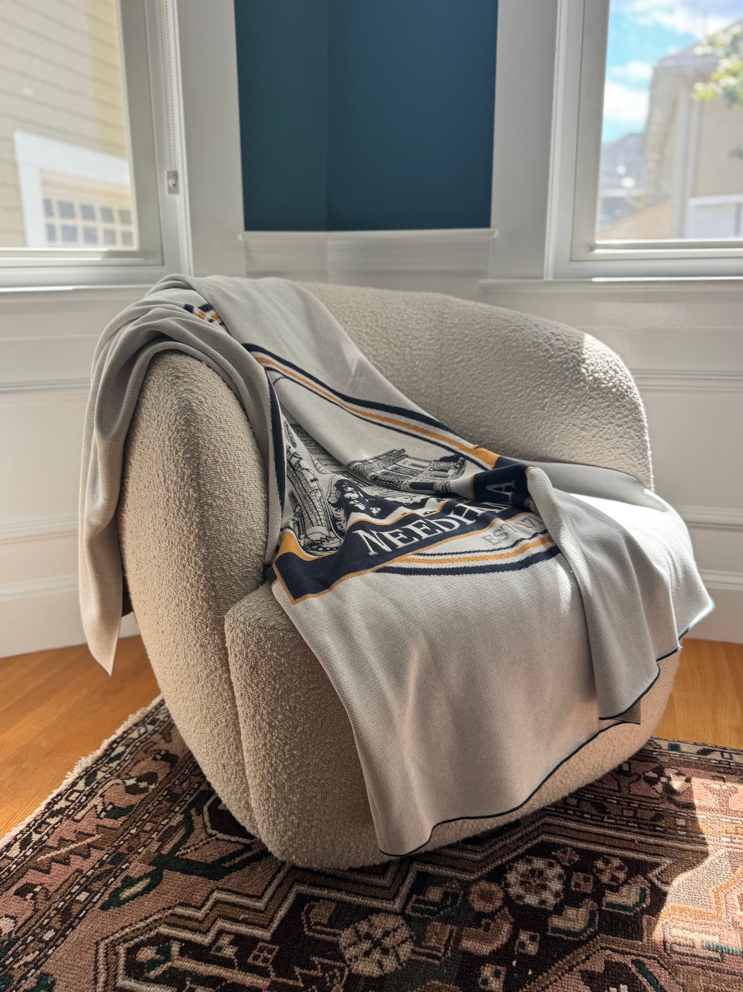 Needham Town Hall: Knit Blanket