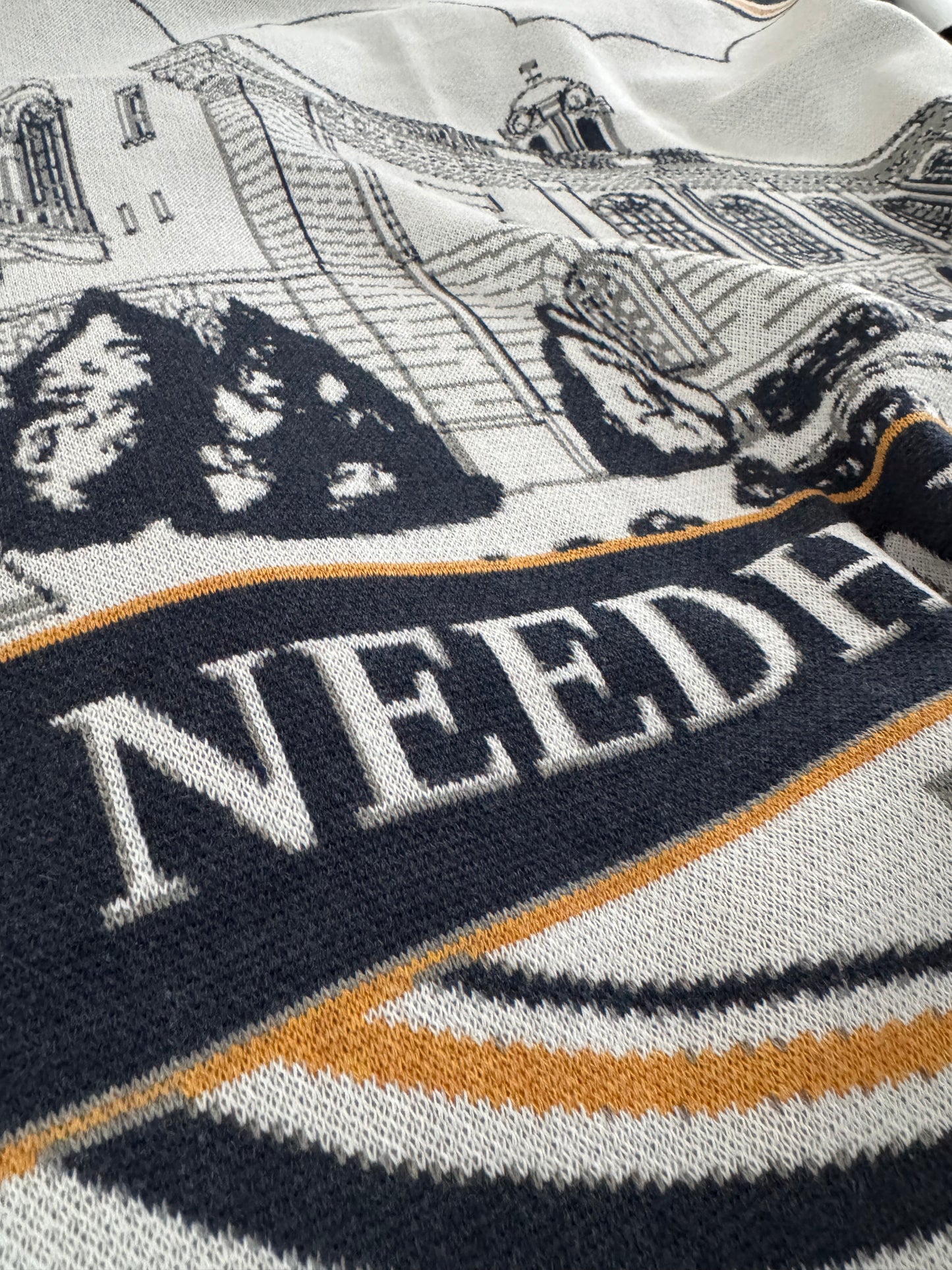 Needham Town Hall: Knit Blanket