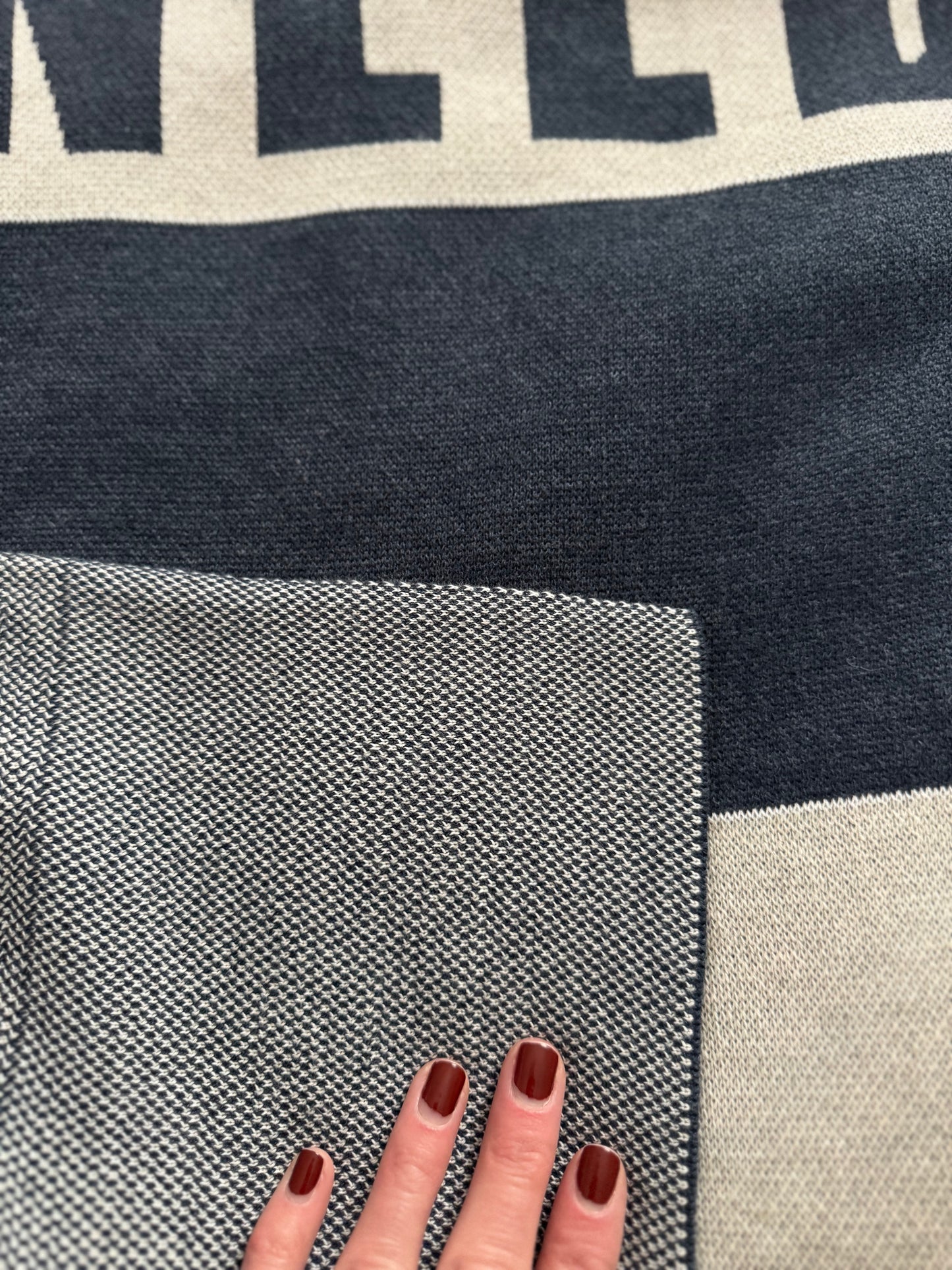 Needham Namesake: Striped Knit Blanket