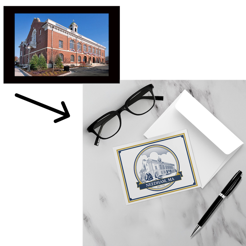 Town Icon: Notecard Set
