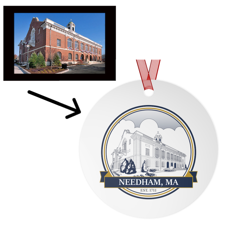 Town Icon: Premium Ornament