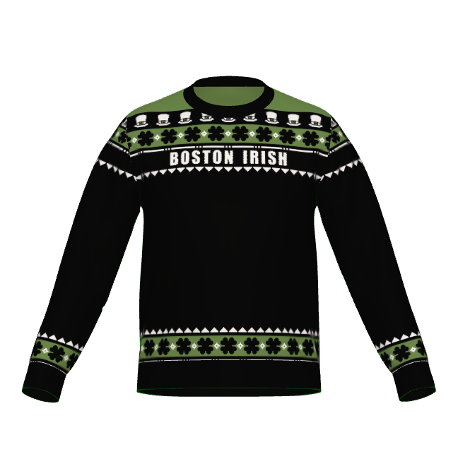 St Patrick's Day: Classic Crewneck Sweater - Boston Irish