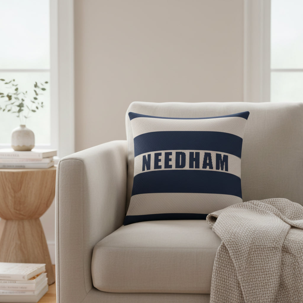 Needham Namesake: Striped Knit Pillowcase
