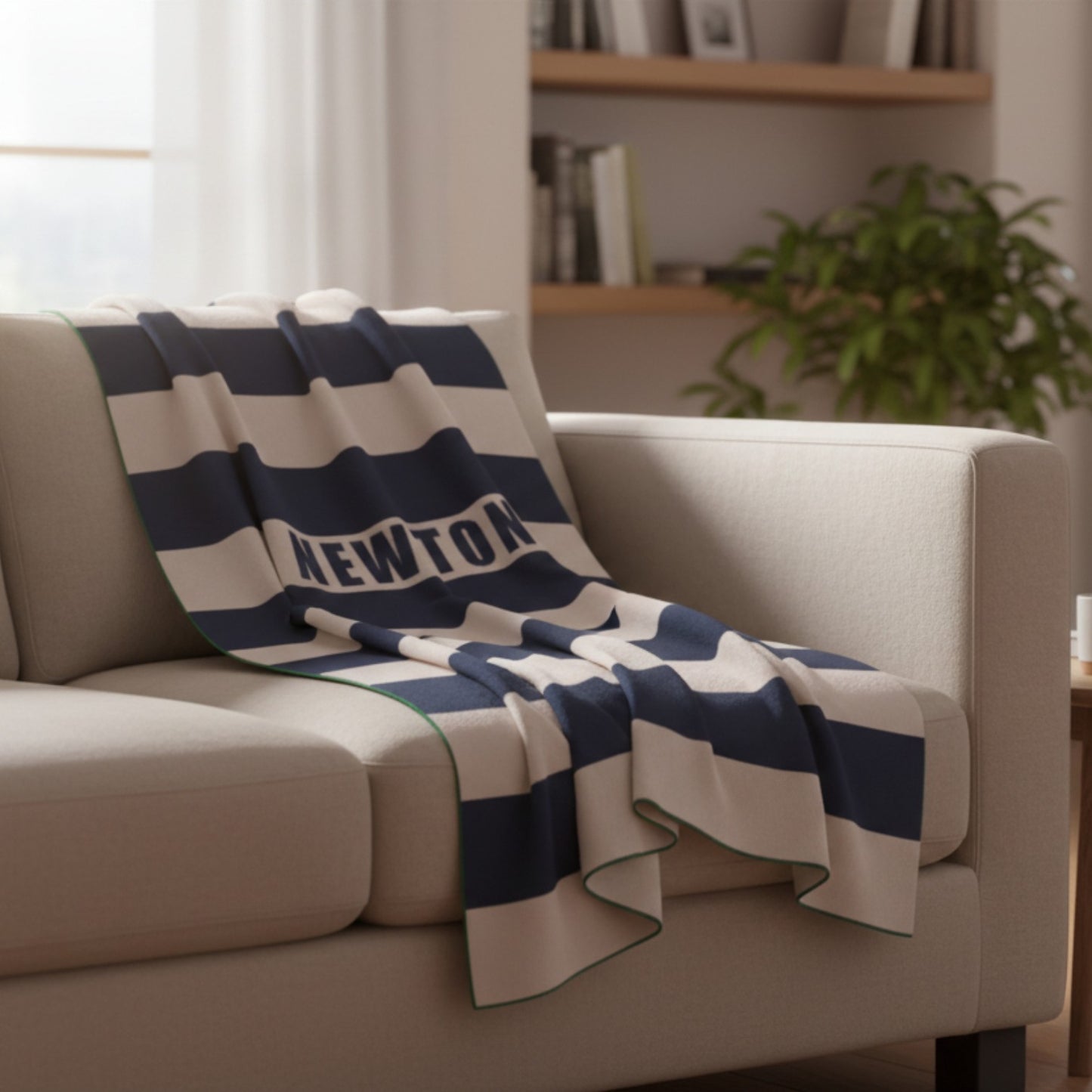 Newton Namesake: Striped Knit Blanket
