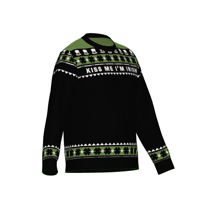 St Patrick's Day: Class Crewneck Sweater - Kiss Me, I'm Irish