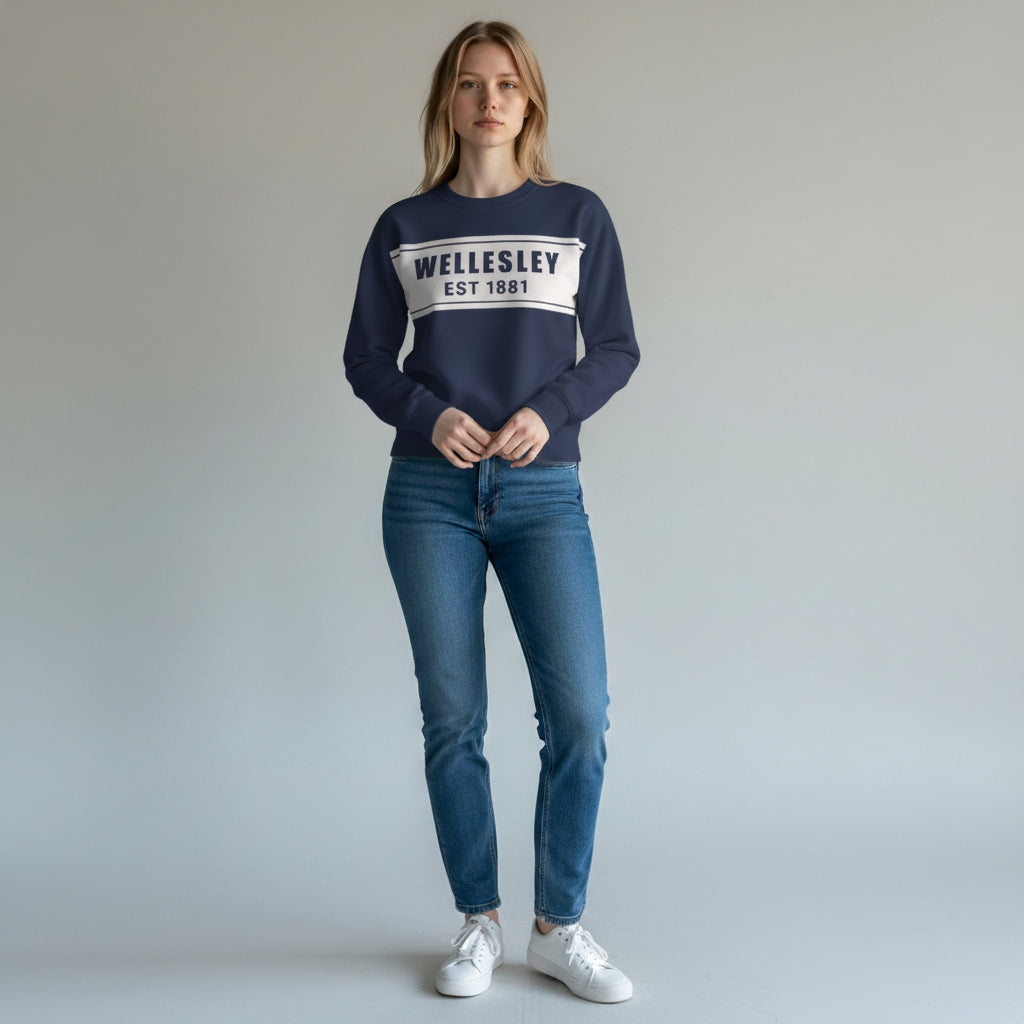 Wellesley Namesake: Classic Crewneck Sweater