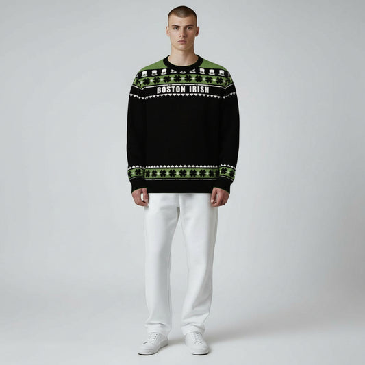 St Patrick's Day: Classic Crewneck Sweater - Boston Irish