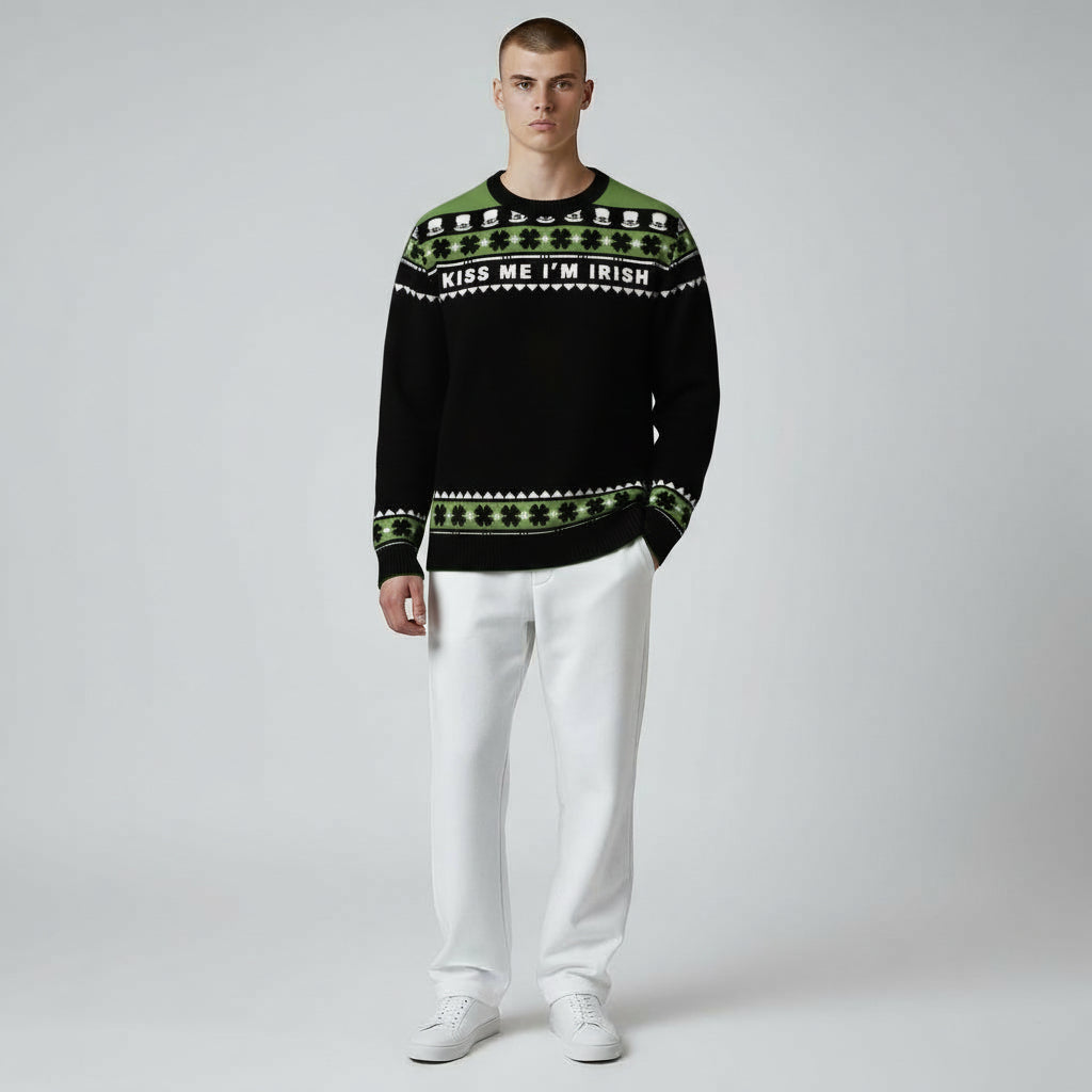 St Patrick's Day: Class Crewneck Sweater - Kiss Me, I'm Irish
