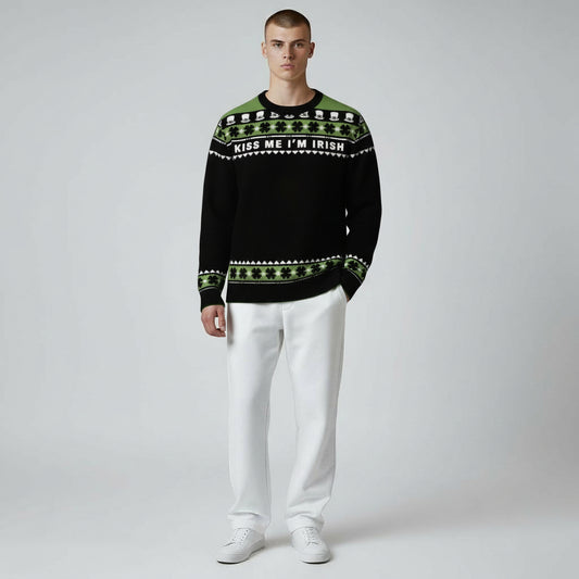 St Patrick's Day: Class Crewneck Sweater - Kiss Me, I'm Irish
